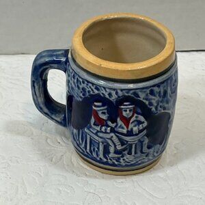 VTG Mini Ceramic Mug Shot Cup Toothpick Holder 2.75" Tall Souvenir Collectible